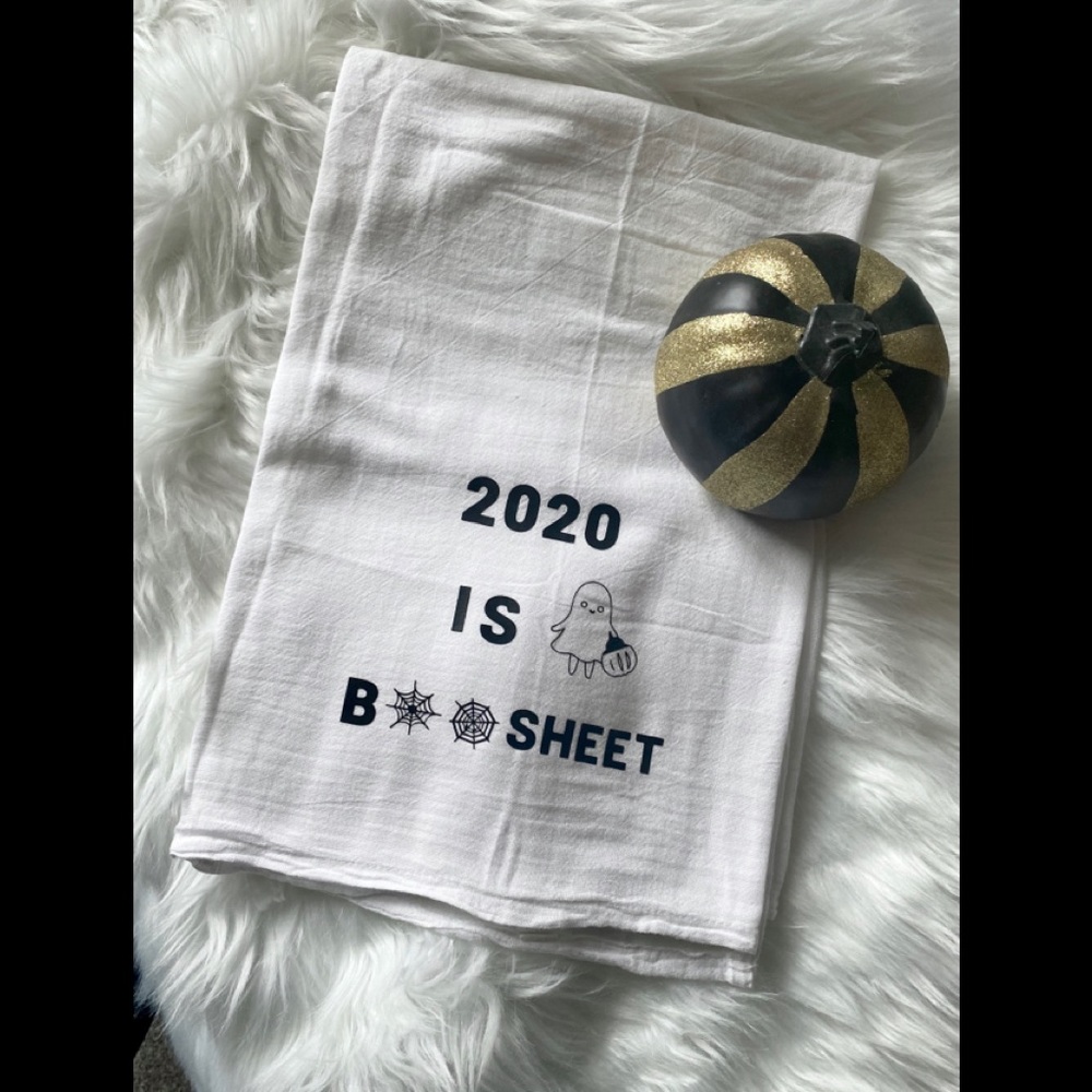 *SOLD*Funny Halloween Tea Towel - Picture 1 of 4
